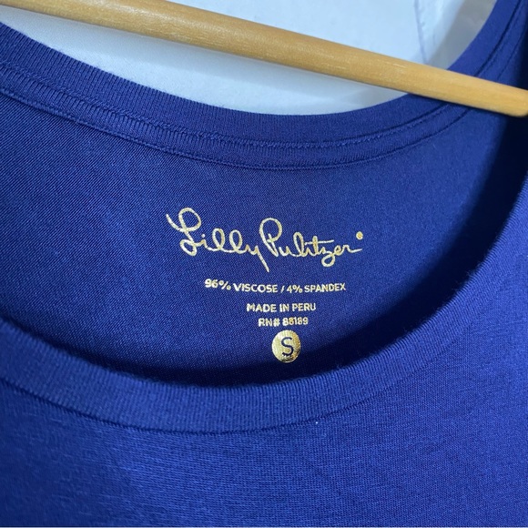 Lilly Pulitzer Knit Lindell Dress in Navy Blue Size Small - Picture 3 of 6